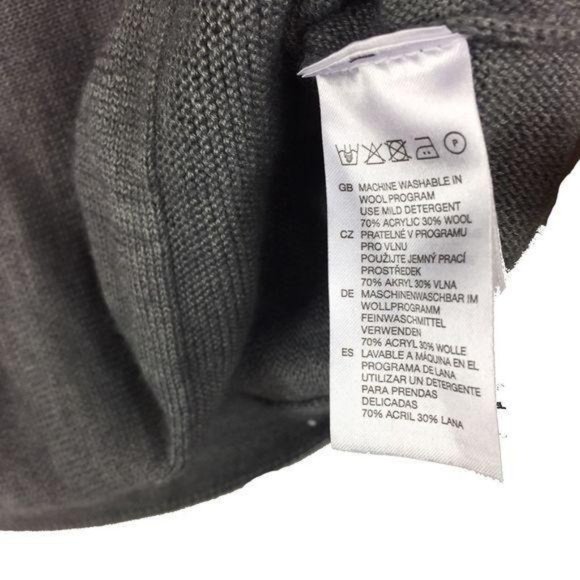 H&M GREY LIGHTWEIGHT WOMENS S/S KNIT SWEATER SIZE SMALL - Picture 5 of 6